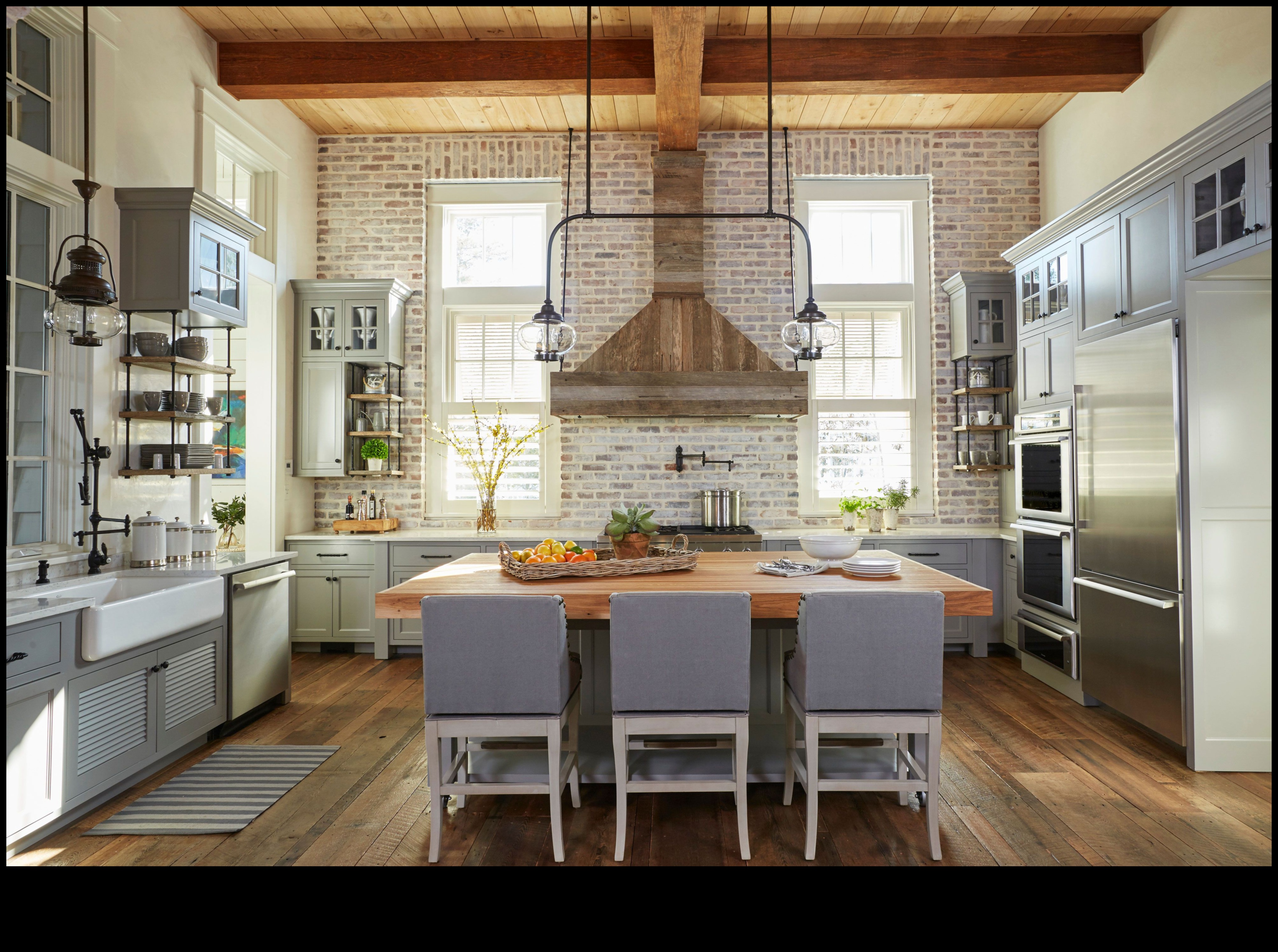 Industriāli elegantas virtuves dekoru idejas