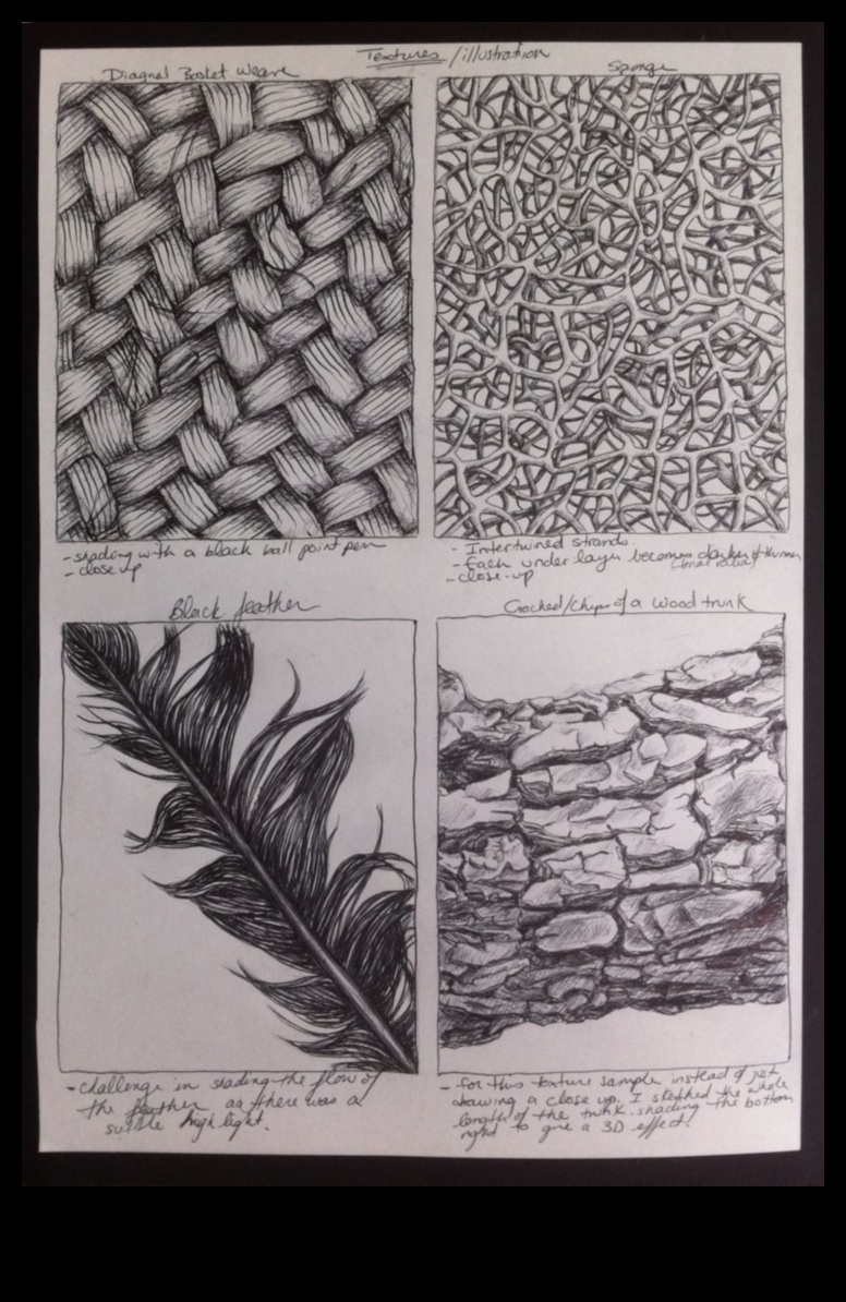 Tekstūras māksla: izmēru izpēte zīmējumos