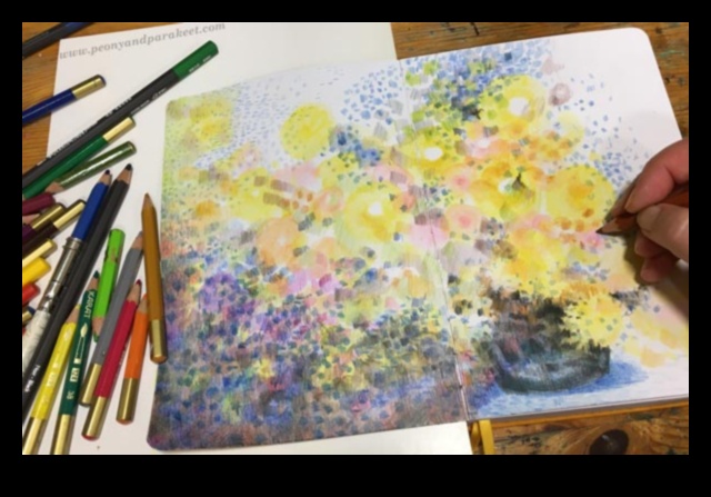 Krāsainu zīmuļu impresionisms: būtības tveršana ar maigām nokrāsām