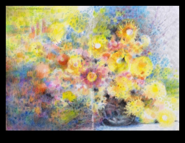 Krāsainu zīmuļu impresionisms: būtības tveršana ar maigām nokrāsām