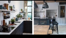 Industriāli elegantas virtuves dekoru idejas