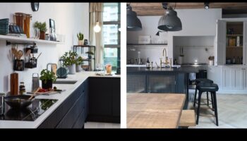 Industriāli elegantas virtuves dekoru idejas