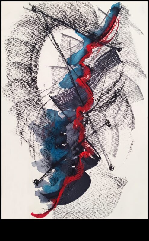 Ogļu un tintes saplūšana: eksperimentēšana ar jauktu datu nesēju